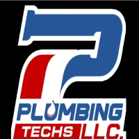 Plumbing Techs LLC logo, offering professional emergency plumbing repairs and drain cleaning services.