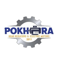 Pokhara Motors official corporate logo featuring a modern blue gradient emblem on a white background.