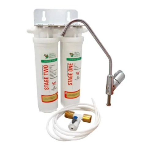Premium SnapSeal Slimline Twin water filter by Freshly Squeezed Water QLD for homes.