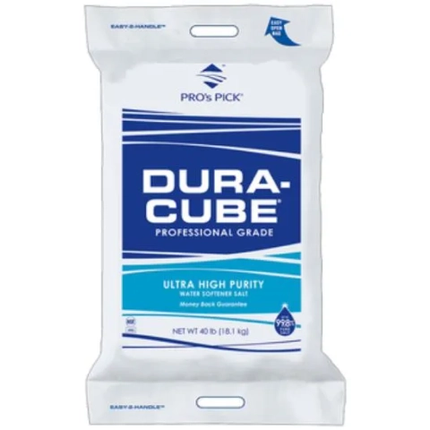 Pros Pick DuraCube Professional Grade Ultra High Purity water softener salt 40 lb bag.