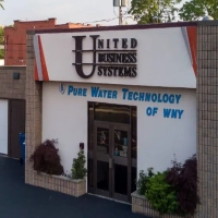 Pure Water Technology of WNY office building sign. Provides water purification systems and services.