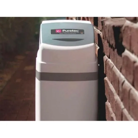 Certified Puretec water softener protects appliances by removing scaling minerals like calcium, iron, and magnesium.