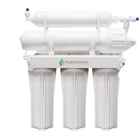 White Puromax PC 5-stage reverse osmosis system, an effective solution for clean and safe drinking water.