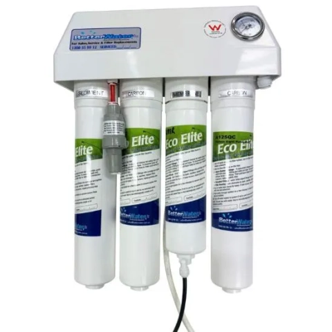 QRO4 Undersink Reverse Osmosis system by Aqua One Australia with 4-stage filtration.