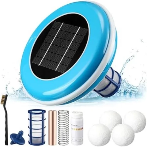 Qualirey Solar Pool Ionizer Floating Cleaner
