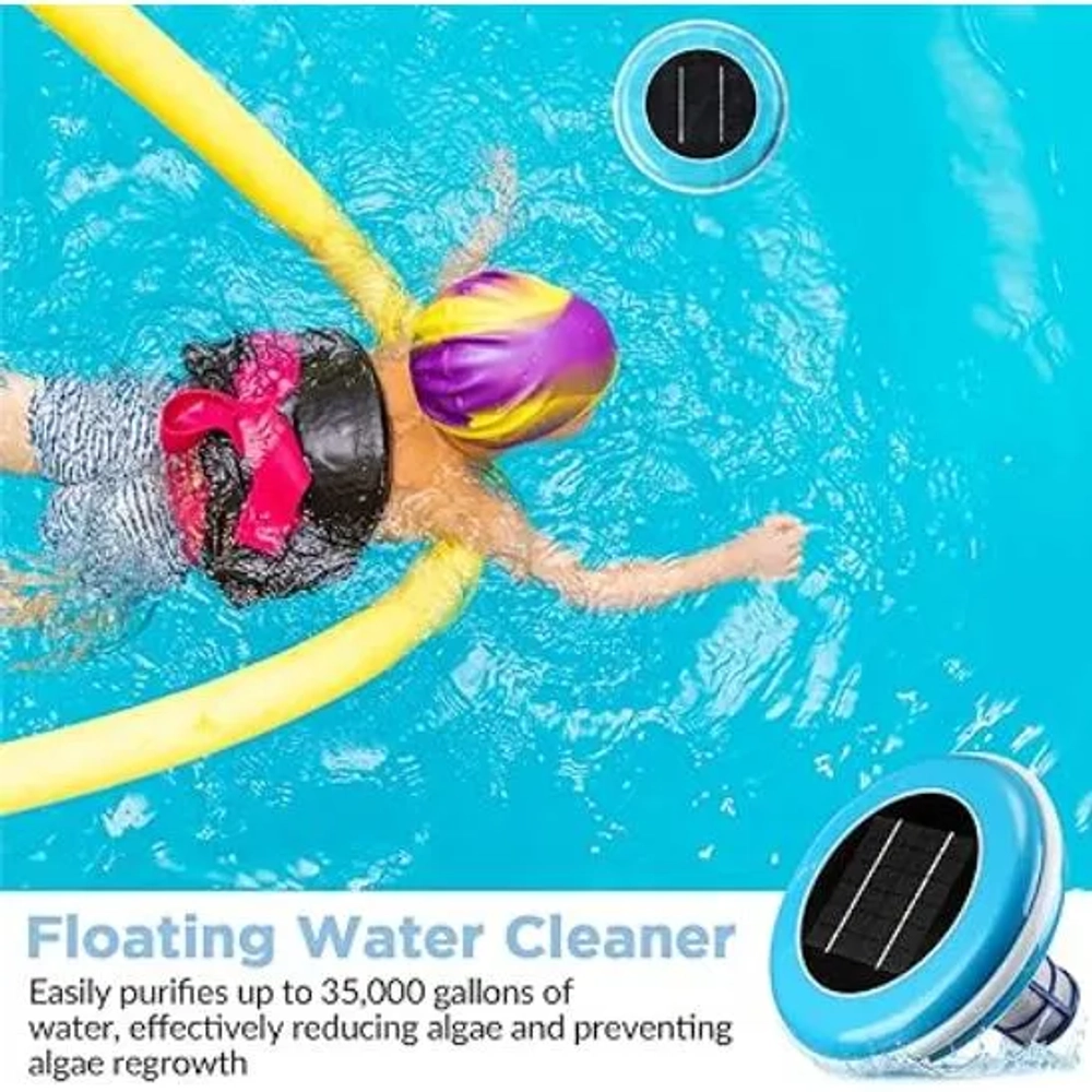 Qualirey Solar Pool Ionizer Floating Cleaner