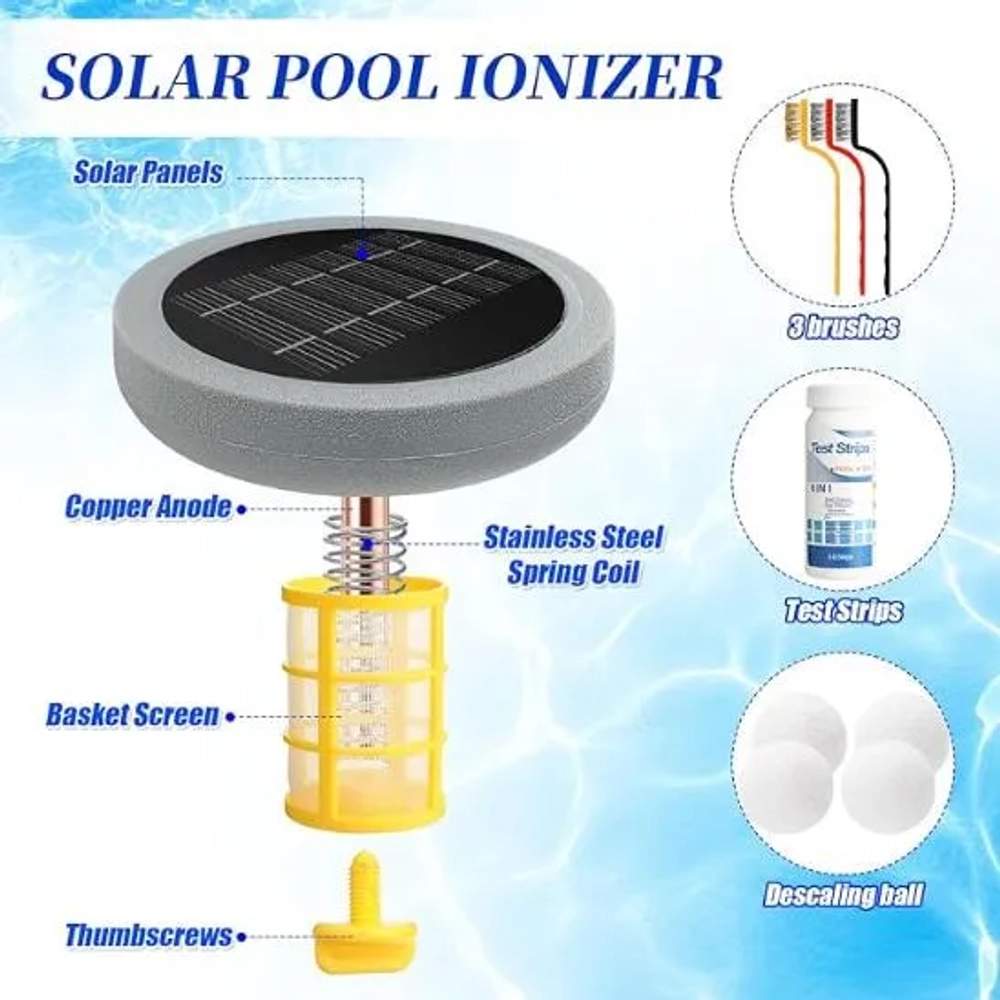 Qualirey 45000 Gallons Solar Pool Ionizer