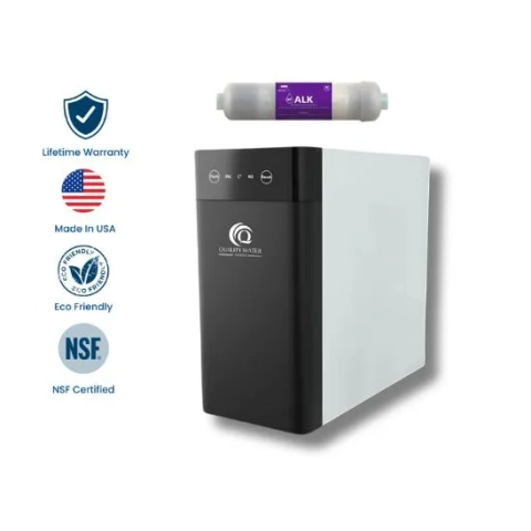 Quality Water System QWS tankless reverse osmosis unit with alkaline filter and NSF certification
