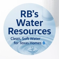 RB's Water Resources logo, a water treatment company providing clean, soft water for Texas homes.