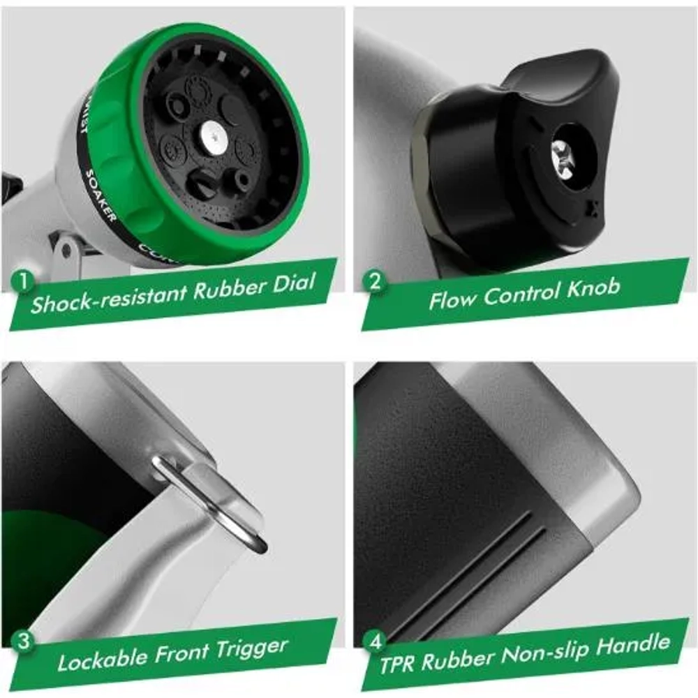 RESTMO 7-Patterns Garden Hose Nozzle