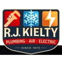 Professional brand mark for R.J. Kielty, highlighting over 50 years of experience in multi-trade residential and commercial services in Florida