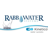 Corporate logo: Rabb Water Systems, an authorized dealer of Kinetico home water treatment.