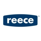 Reece Plumbing corporate brand logo showing white lettering on blue background
