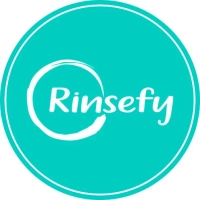 Rinsefy Water Solutions logo, Houston, TX; providing whole-home water filtration and purification.