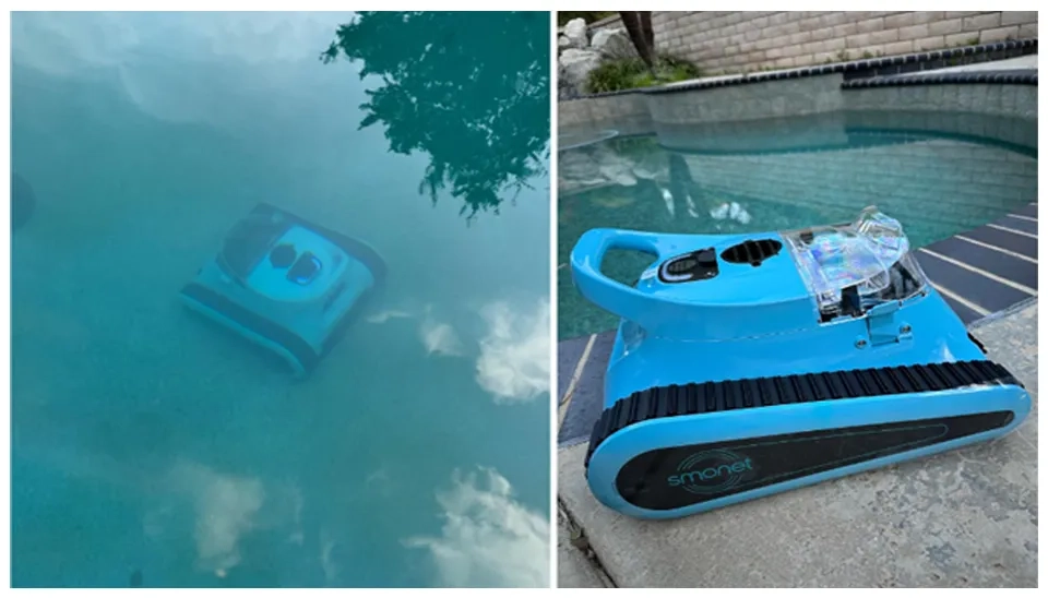 SMONET pool robot cleaner ease to use, lightweight, great performance, and sleek design