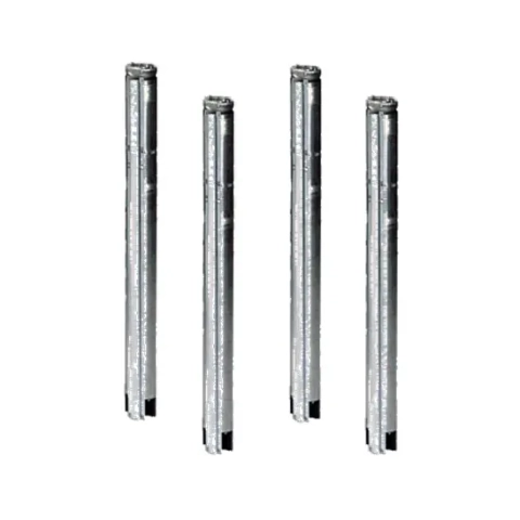 Grundfos SQE 15 constant pressure submersible pumps (four units shown) for deep borehole use. 