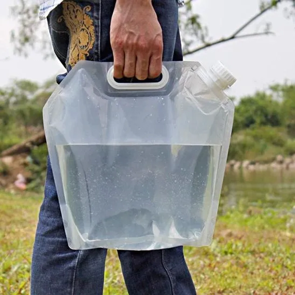 SUPANT Collapsible Emergency Water Jug Container Bag (5L-4 packs)