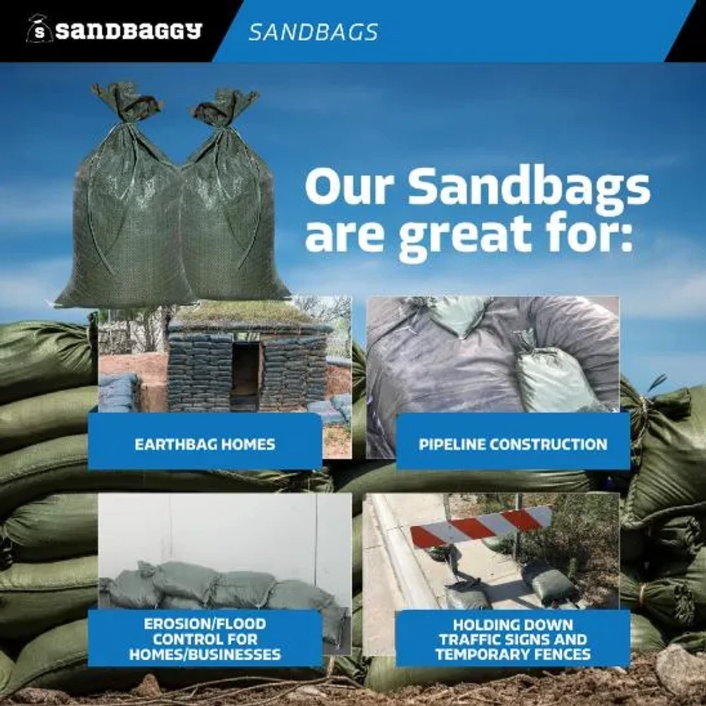 Sandbaggy Heavy Duty Empty Sandbags For Flooding-14" X 26"