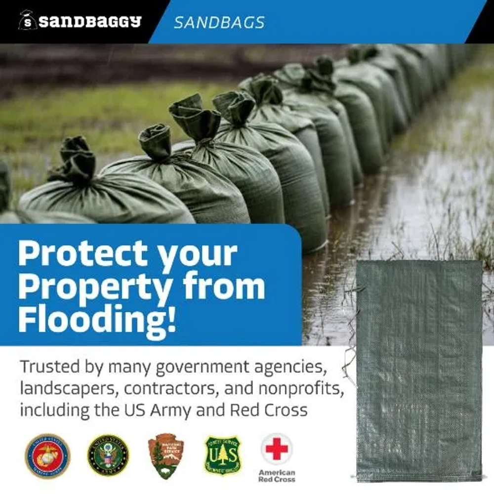 Sandbaggy Heavy Duty Empty Sandbags For Flooding-14" X 26"
