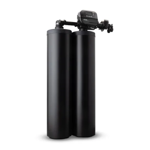 SmartChoice II Twin water softener by Aqua Systems with dual black tanks for 24/7 soft water.