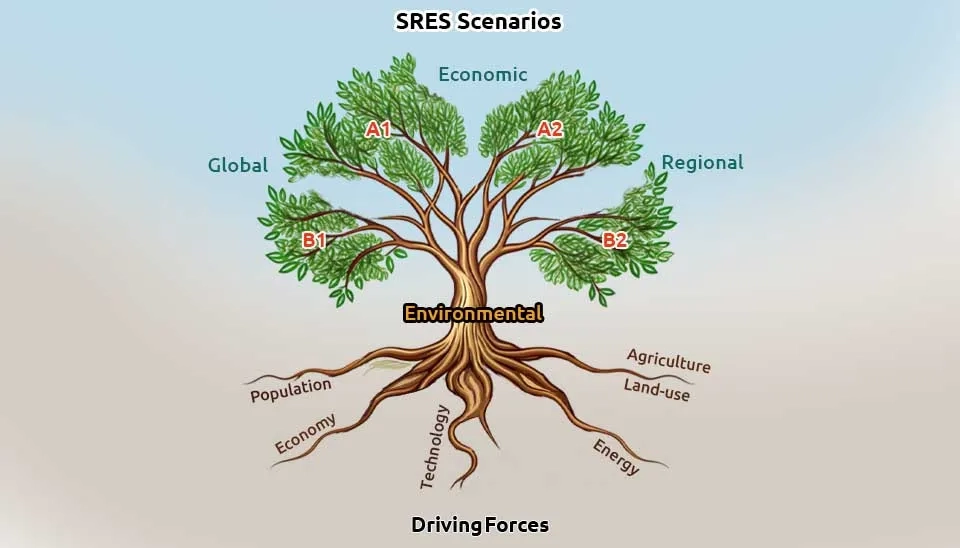 Special Report on Emissions Scenarios divisions based on economic, regional, etc. factors