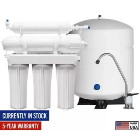 Spencer's Pro Series 5-year warranty reverse osmosis filtration system for under-sink use.