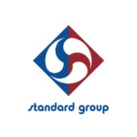 Standard Group corporate logo featuring a modern bold blue font on a clean white background.