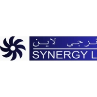 Synergy Line Trading LLC company logo with a stylized blue, grey, and green dynamic swoosh design.