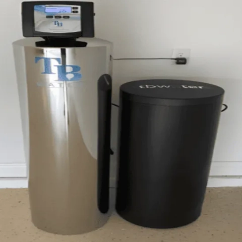 Professional home water softener installation by TB Water Softener Technologies for hard water treatment