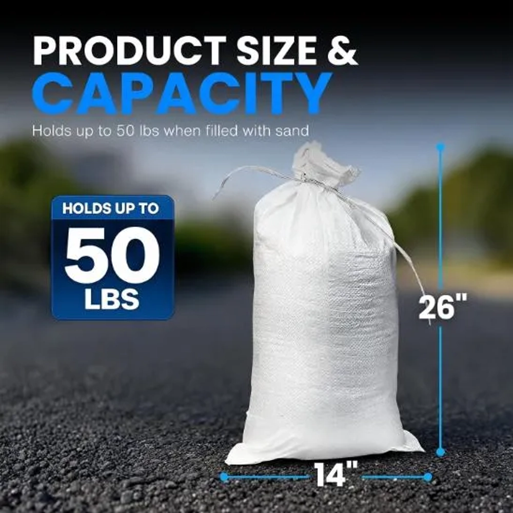 Tapix Sand Bags with Ties-14" x 26"