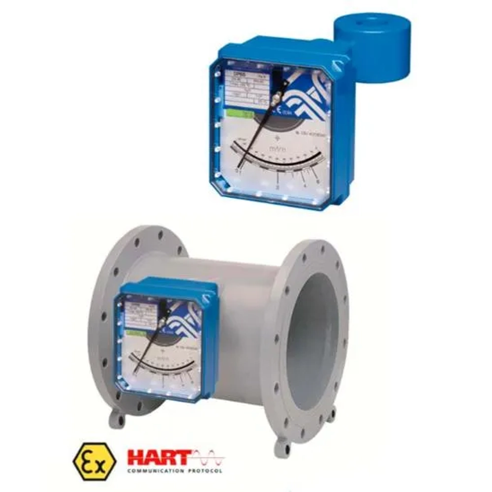 A	Tecfluid DP Target Flowmeter: mechanical flowmeter for slurry, gases, and extreme pressure/temperature. (Character Count: 108)