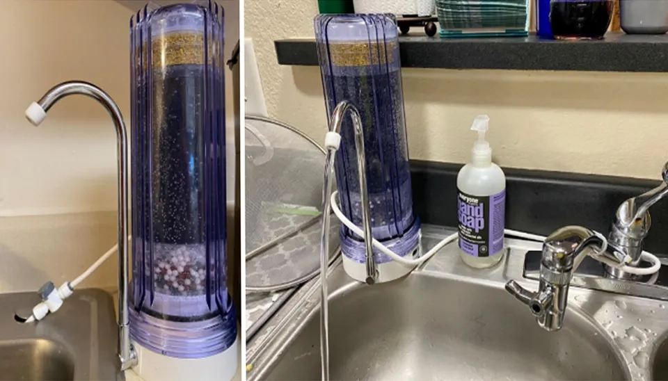 The filtered water became clean and smooth, and the taste became better after installing  APEX MR-1050 countertop filtration system