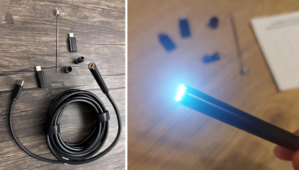 Hopefox Endoscope inspection camera with adjustable length of cable and great lighting