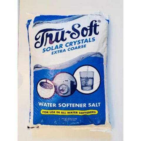 Tru-Soft Solar Crystals Extra Coarse water softener salt for all water softener systems.
