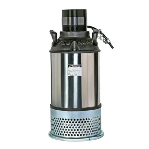 Tsurumi AB submersible dewatering pump designed for construction site water removal durable compact