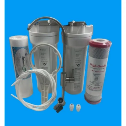 Twin Under Sink Water Filter High Grade by Water Filter World Australia removes chlorine and lead.