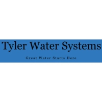 Tyler Water Systems logo banner for water treatment services in Tyler, Texas with blue branding