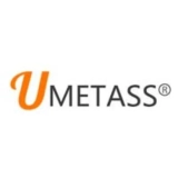 UMETASS corporate brand logo showing orange initial and bold grey lettering