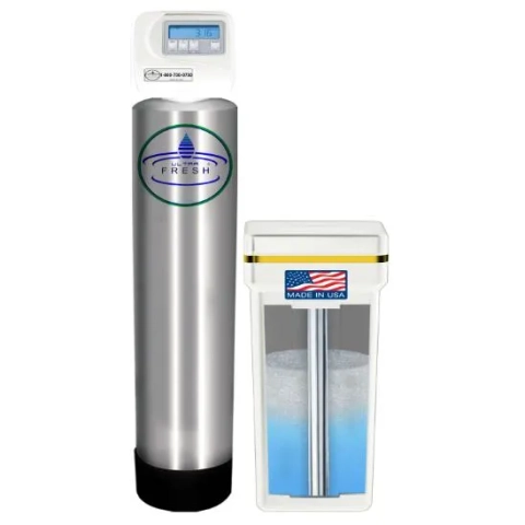 Ultra Fresh Water Softener from Imperial Ware: a salt-free system with automatic backwash cycles.