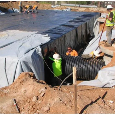 Storm Tech Rain Arch by PJT Green Plumbing, Melbourne commercial storm water storage under car parks.