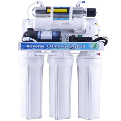 Whole House Water Filter Dubai 6-stage under-sink RO system with storage tank and chrome faucet