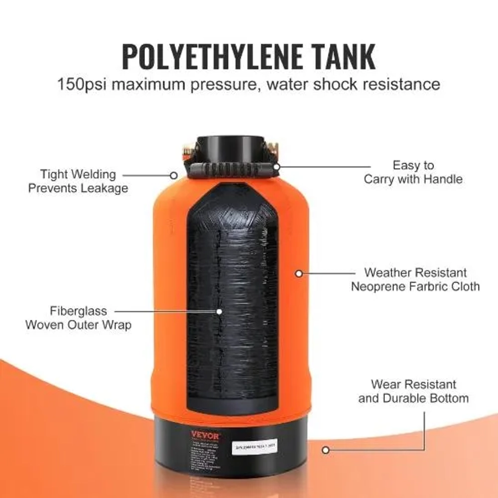 VEVOR 16000 Grain RV Water Softener