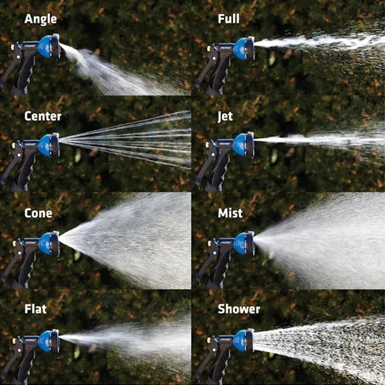 VIKING Hose Nozzle with 8 Spray Patterns, Adjustable Heavy Duty Water Hose