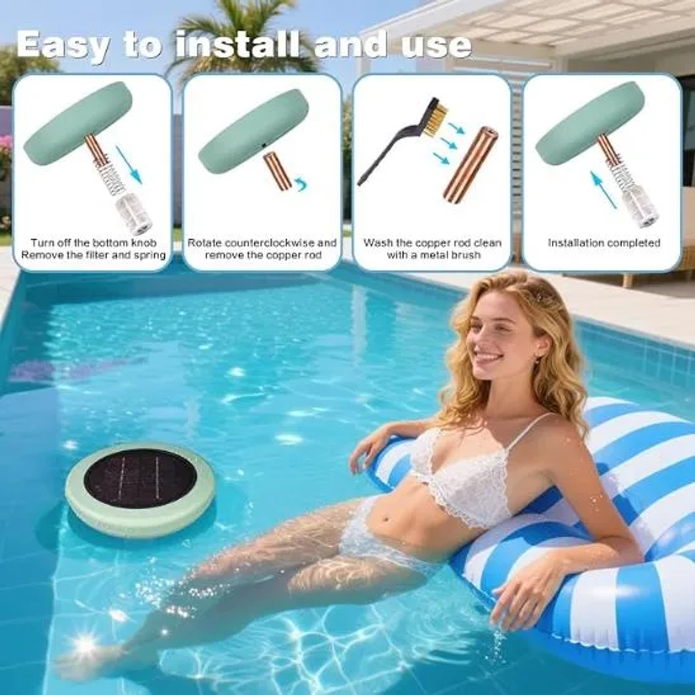 VSKIA 45000 Gallons Solar Pool Ionizer