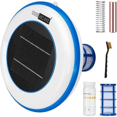 Vivohome Solar Pool Ionizer Chlorine-Free Water Purifier