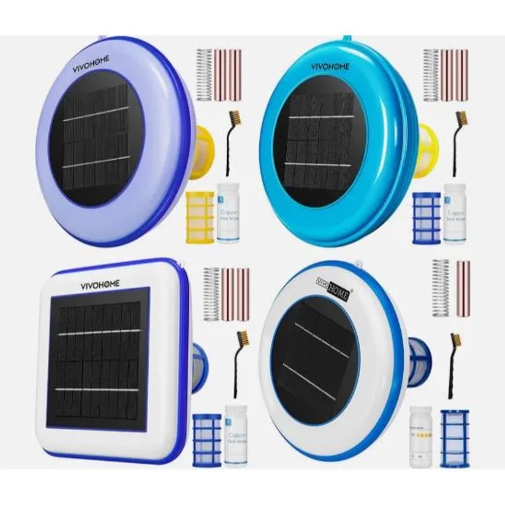 Vivohome Solar Pool Ionizer Chlorine-Free Water Purifier