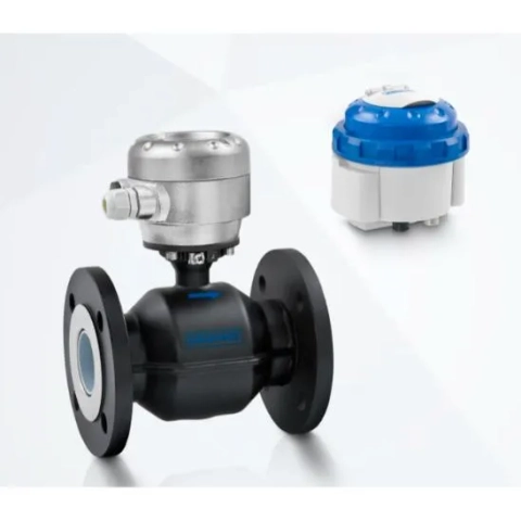 KROHNE electromagnetic water meter with remote IP68 housing for burial and integrated P+T measurement. (Character Count: 99)