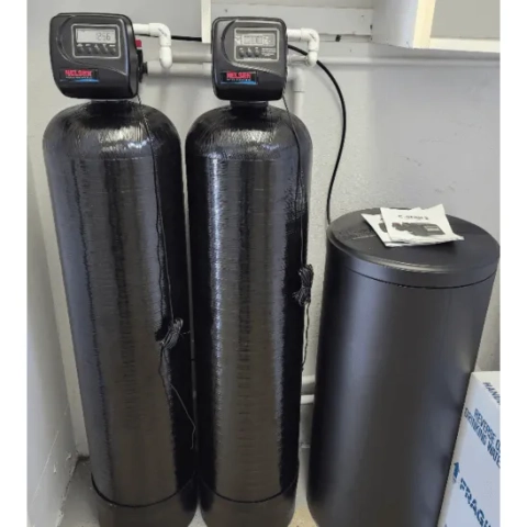 Water Genius of Tampa dual-tank system combining high-grade water softening and advanced carbon media filtration.