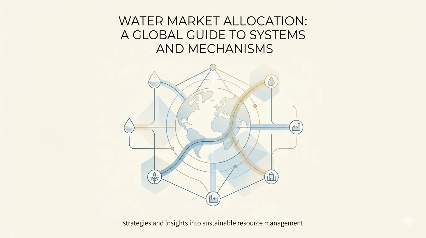Water Market Allocation: A Global Guide to Systems and Mechanism