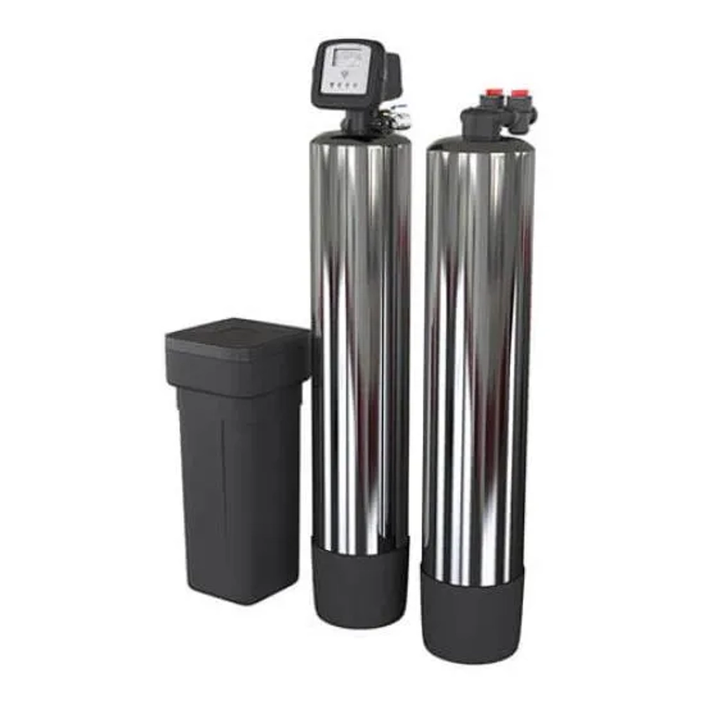 Dual-tank HydroBot Twin water softener from Water Service USA Los Angeles for heavy-duty softening.